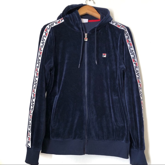 velvet fila jacket